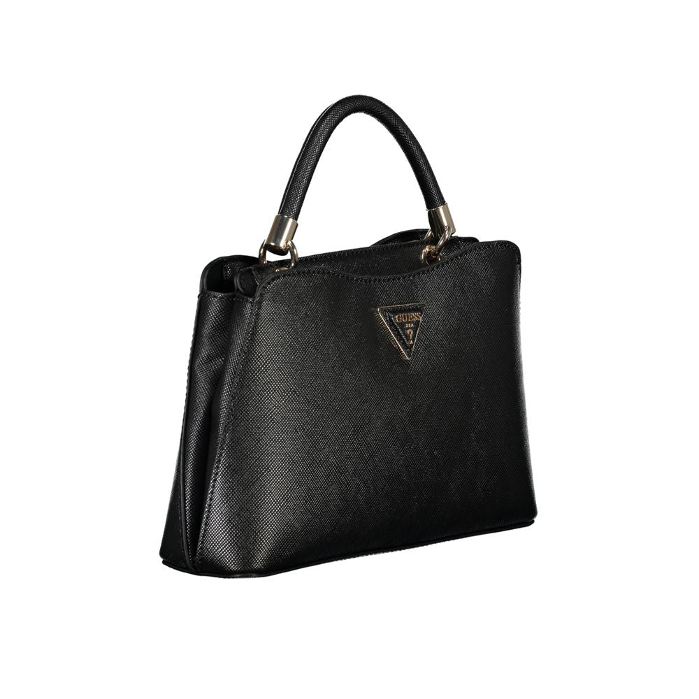 Bolso de mano de polietileno negro Guess Jeans