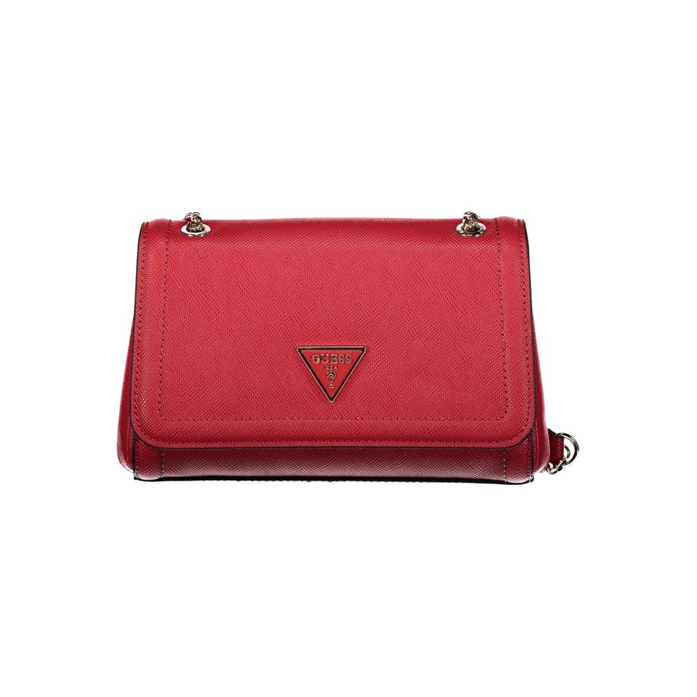 Bolso de mano de polietileno rojo Guess Jeans