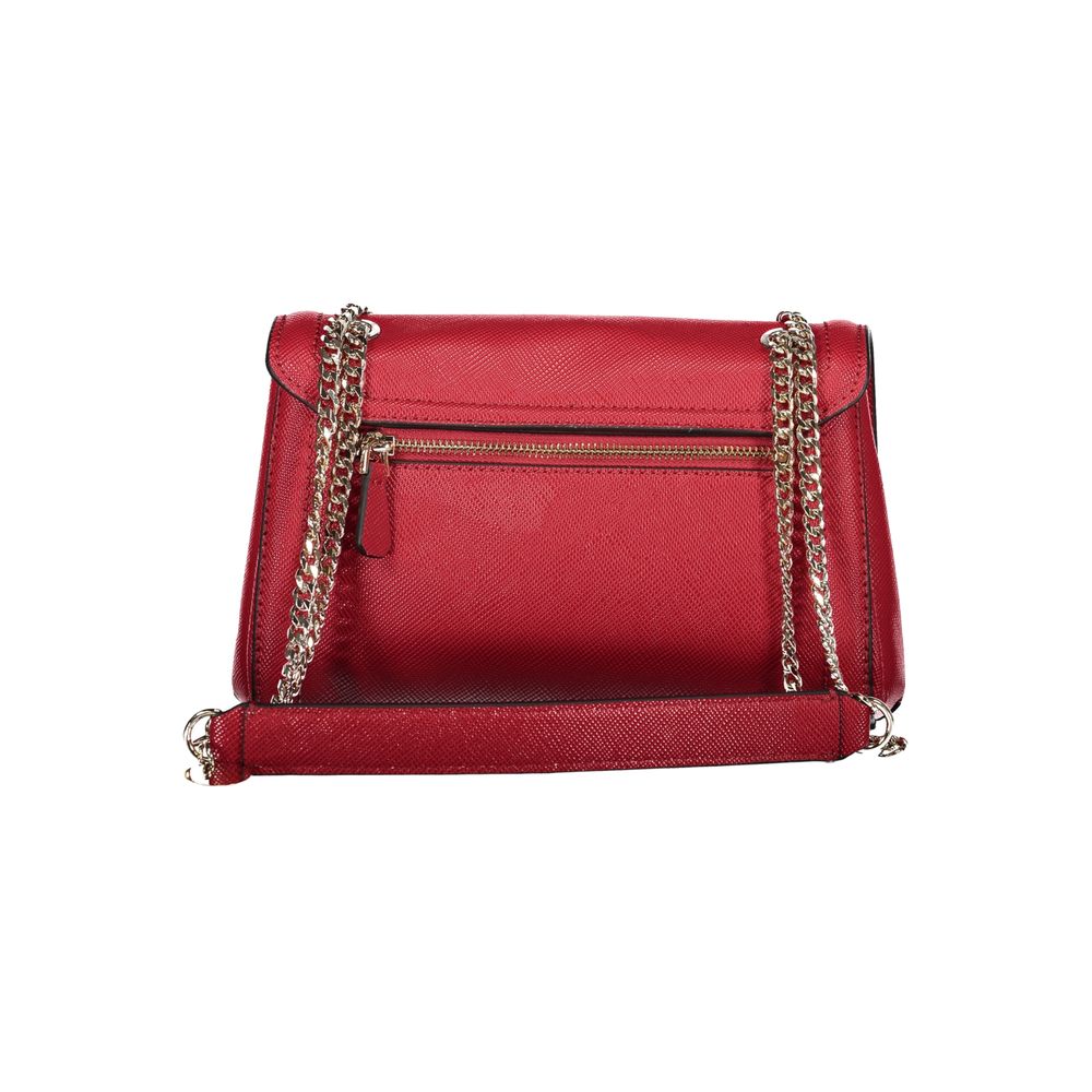 Bolso de mano de polietileno rojo Guess Jeans