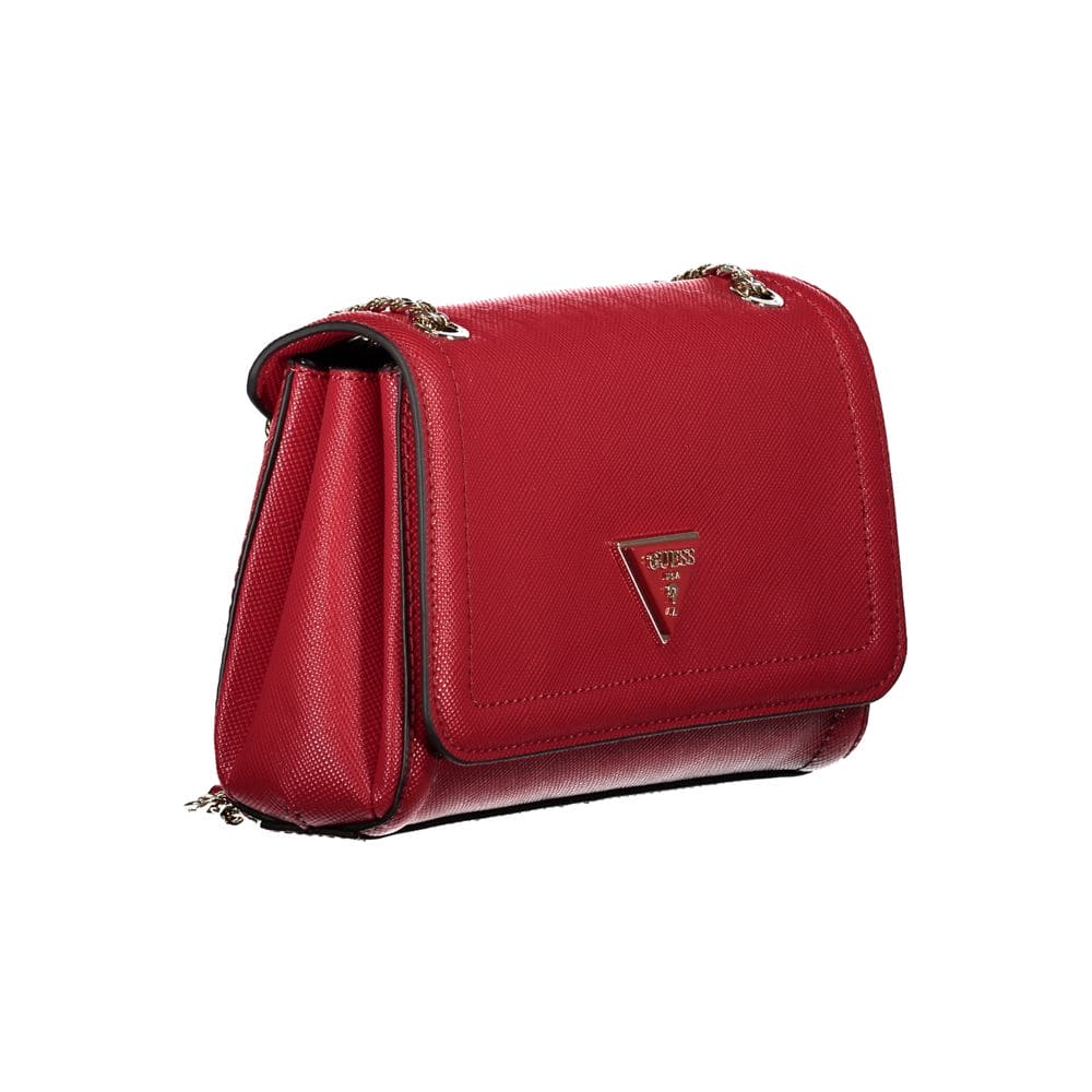 Bolso de mano de polietileno rojo Guess Jeans