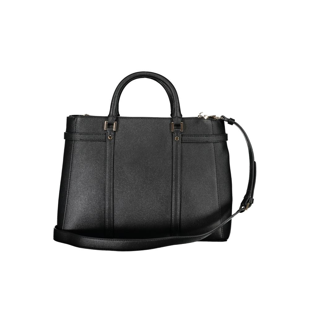 Bolso de mano de polietileno negro Guess Jeans