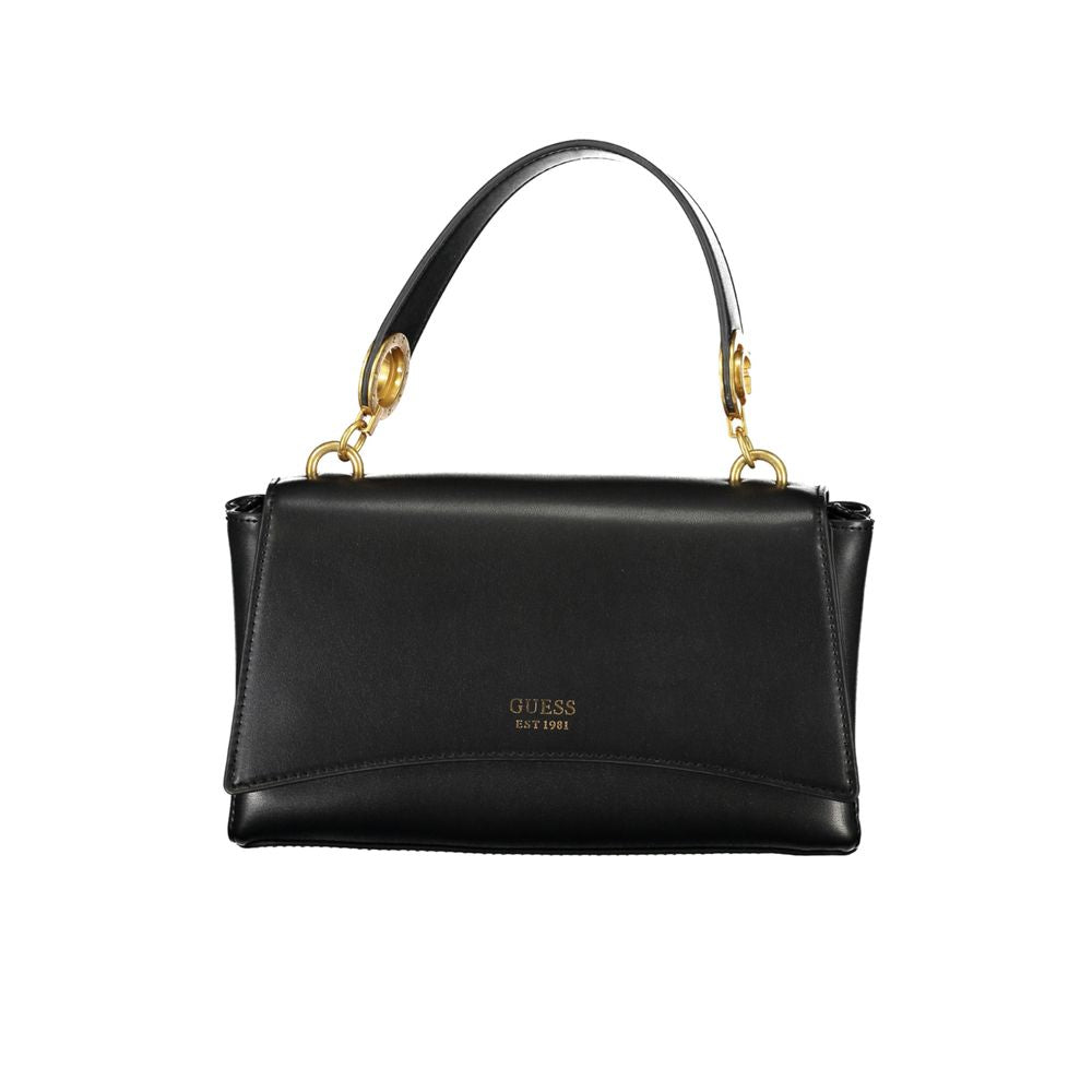 Bolso de mano de polietileno negro Guess Jeans