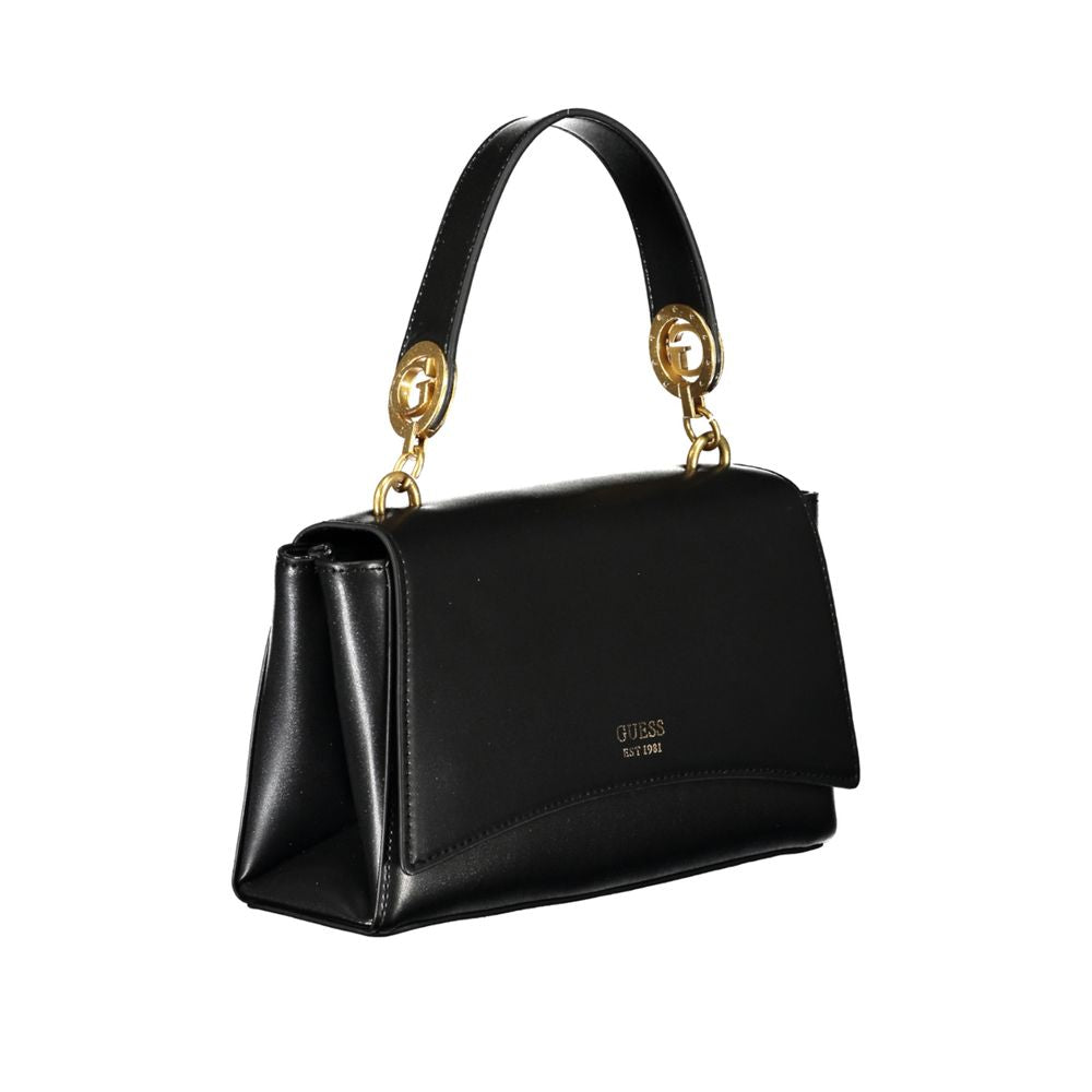 Bolso de mano de polietileno negro Guess Jeans