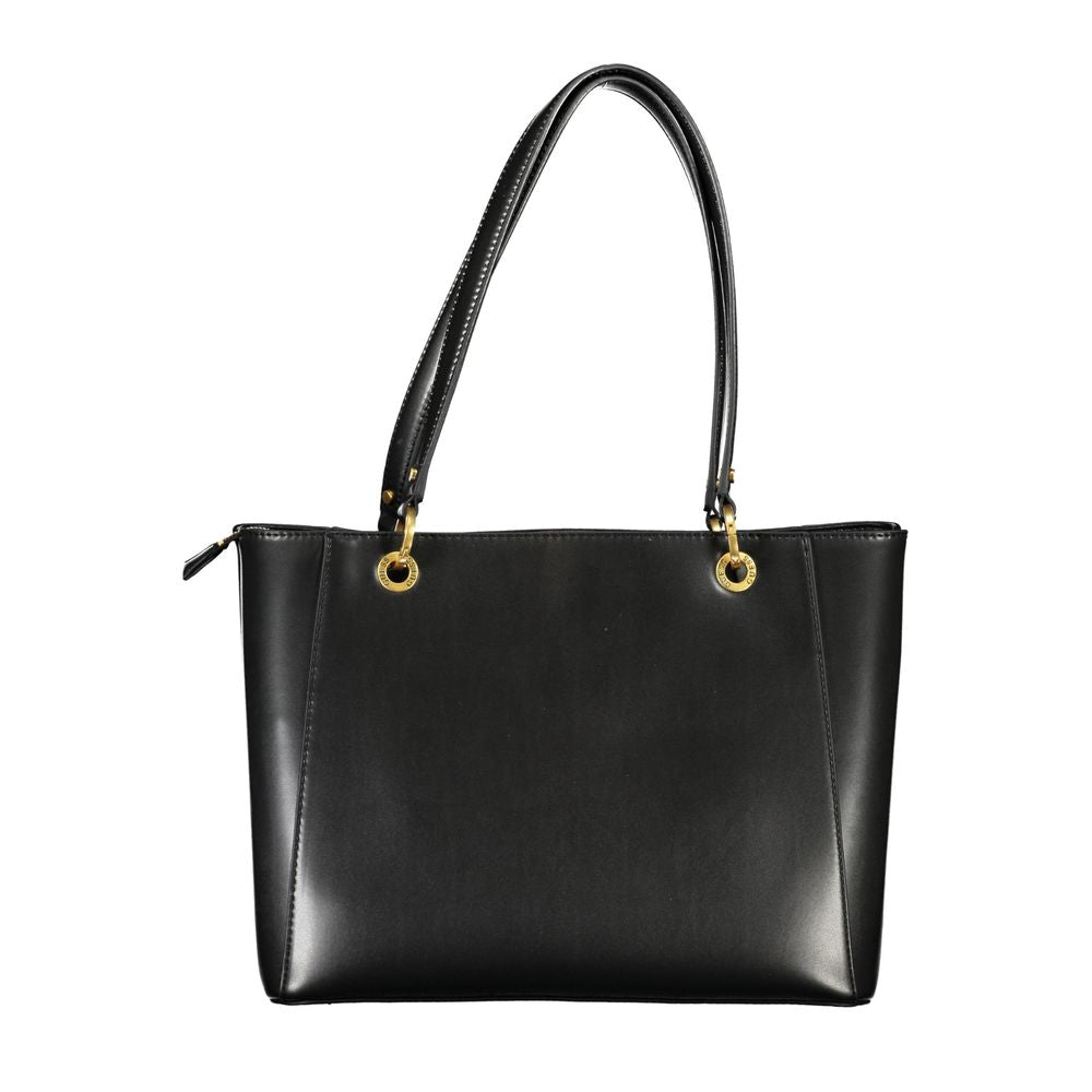 Bolso de mano de polietileno negro Guess Jeans