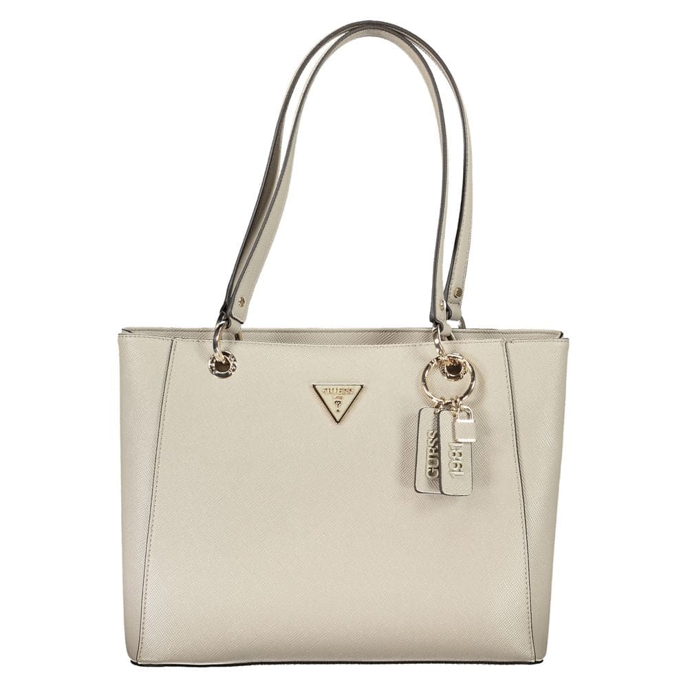 Sac à main Guess Jeans en polyéthylène beige