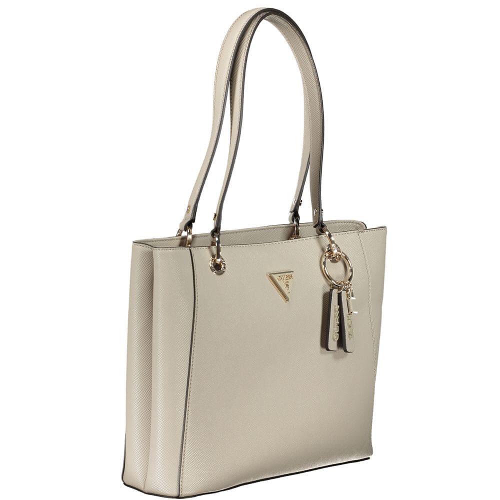 Sac à main Guess Jeans en polyéthylène beige