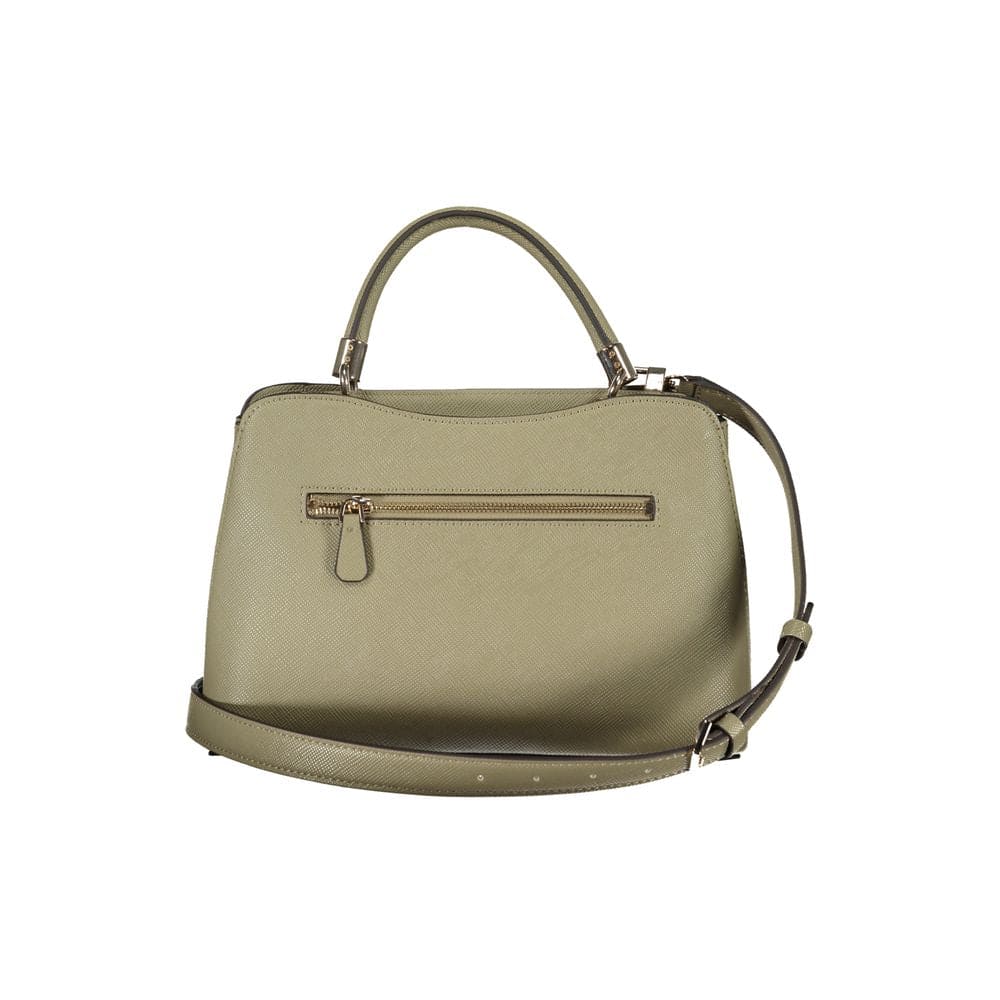 Bolso de mano de polietileno verde Guess Jeans