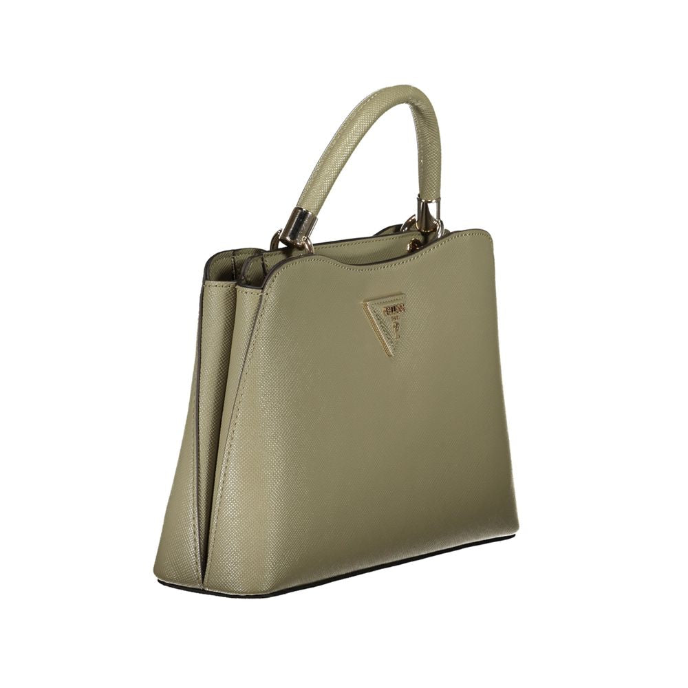 Bolso de mano de polietileno verde Guess Jeans