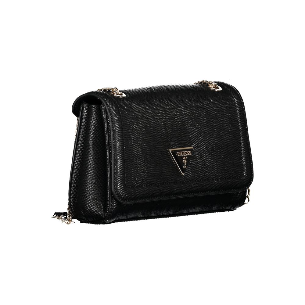 Bolso de mano de polietileno negro Guess Jeans