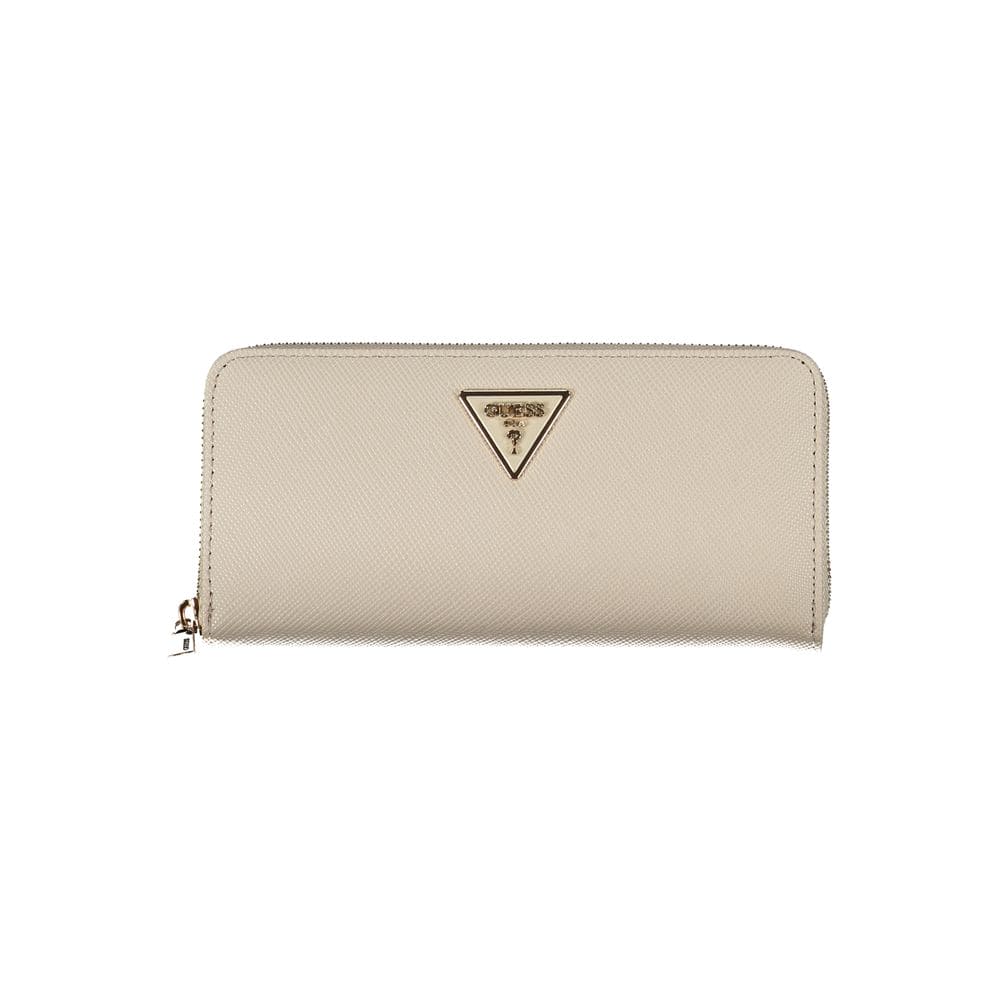 Cartera de polietileno beige Guess Jeans