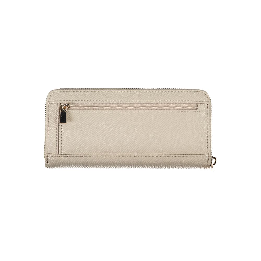 Cartera de polietileno beige Guess Jeans