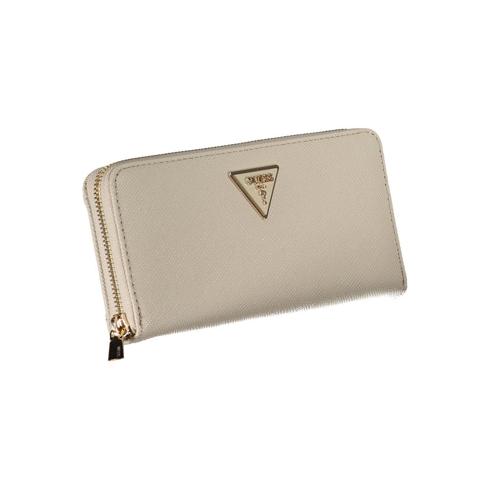 Cartera de polietileno beige Guess Jeans