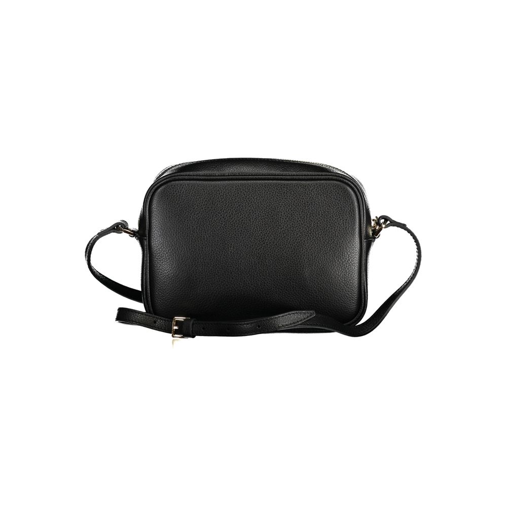 Bolso de mano de piel negra Patrizia Pepe