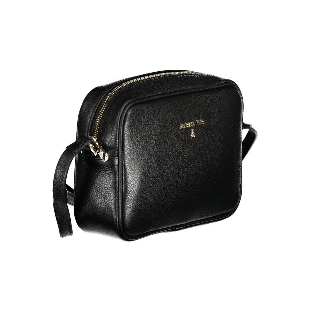 Bolso de mano de piel negra Patrizia Pepe