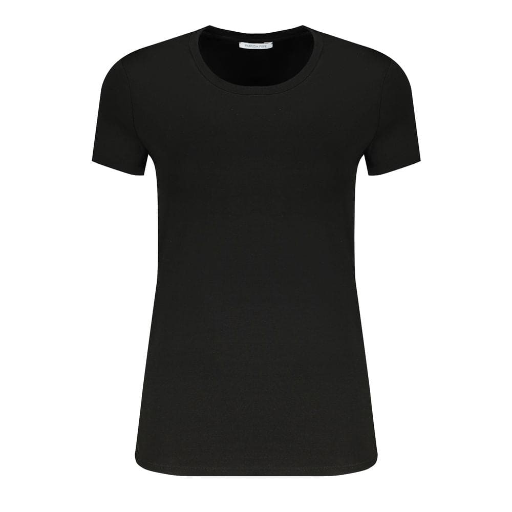 Haut et t-shirt en élasthanne noir Patrizia Pepe