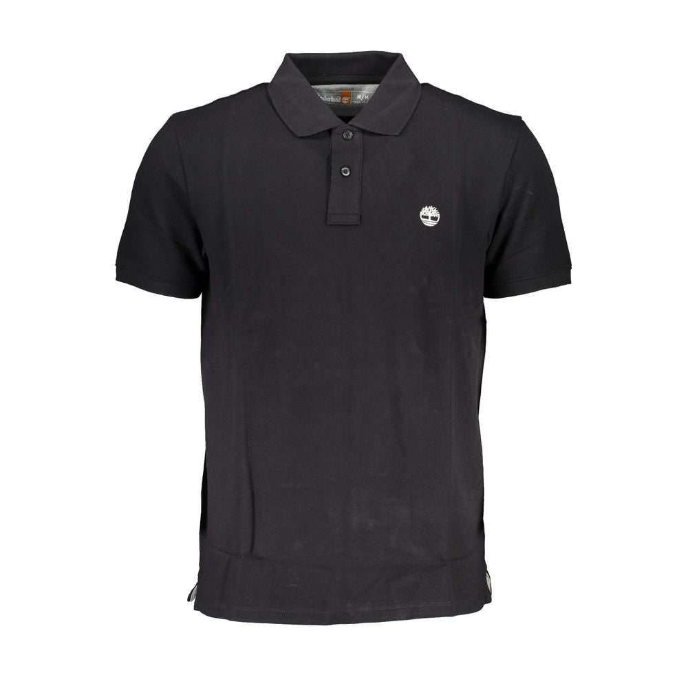 Polo de algodón negro de Timberland