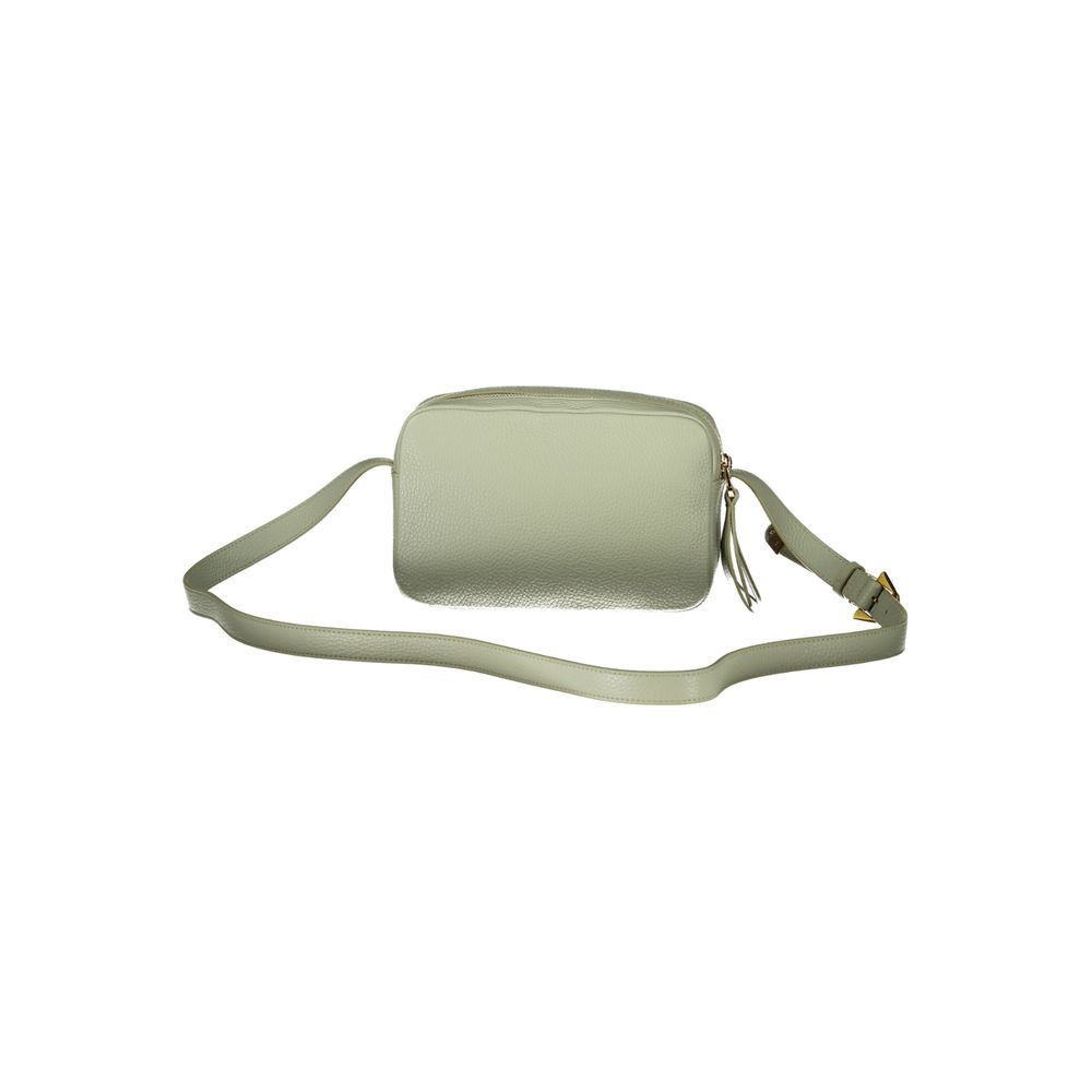 Bolso de mano de piel verde Coccinelle