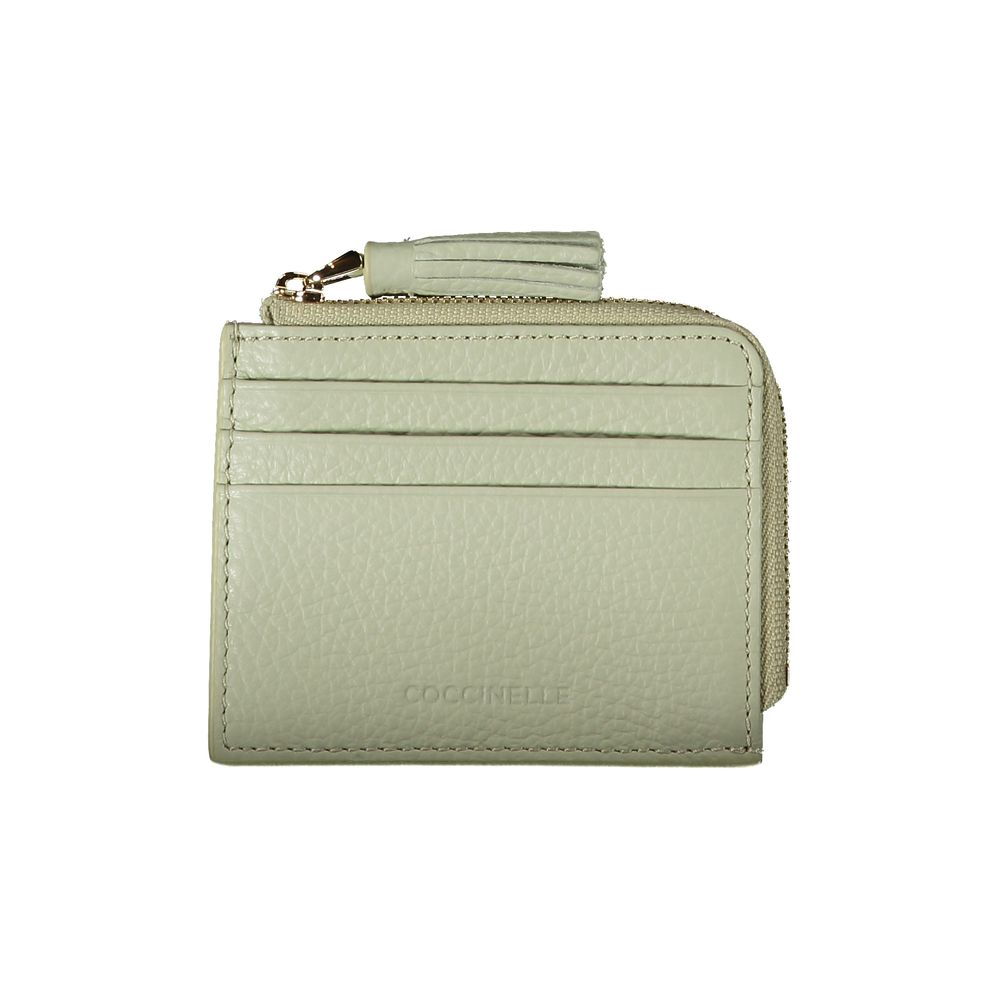 Cartera de piel verde Coccinelle