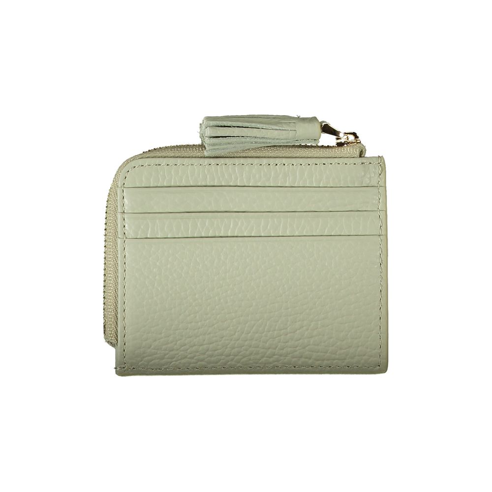 Cartera de piel verde Coccinelle