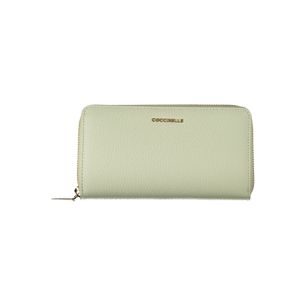 Cartera de piel verde Coccinelle