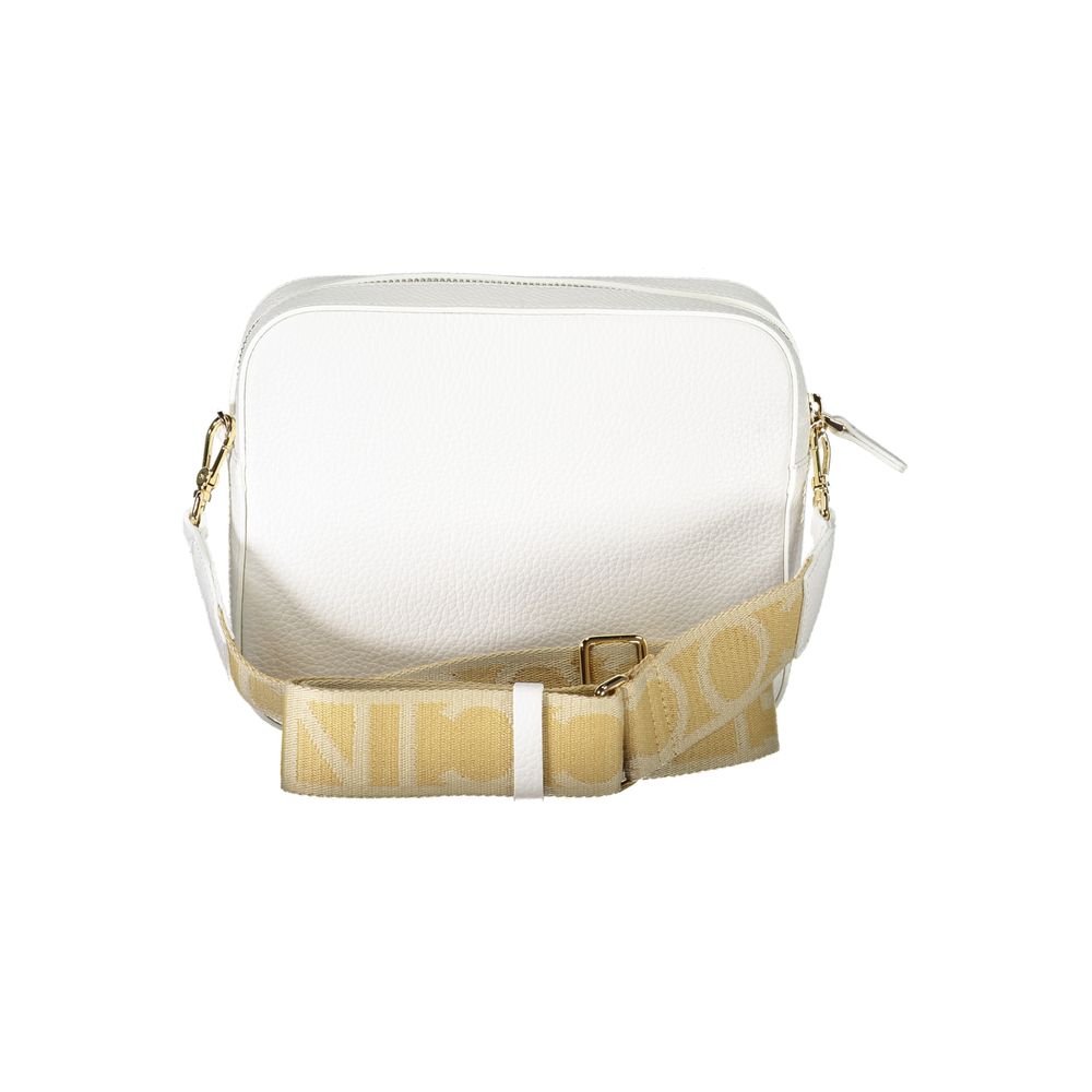 Bolso de mano de piel blanca Coccinelle