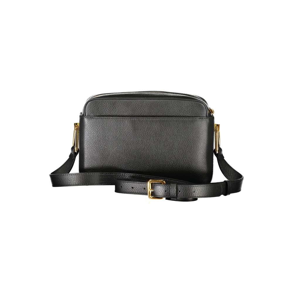 Bolso de mano de piel negra Coccinelle