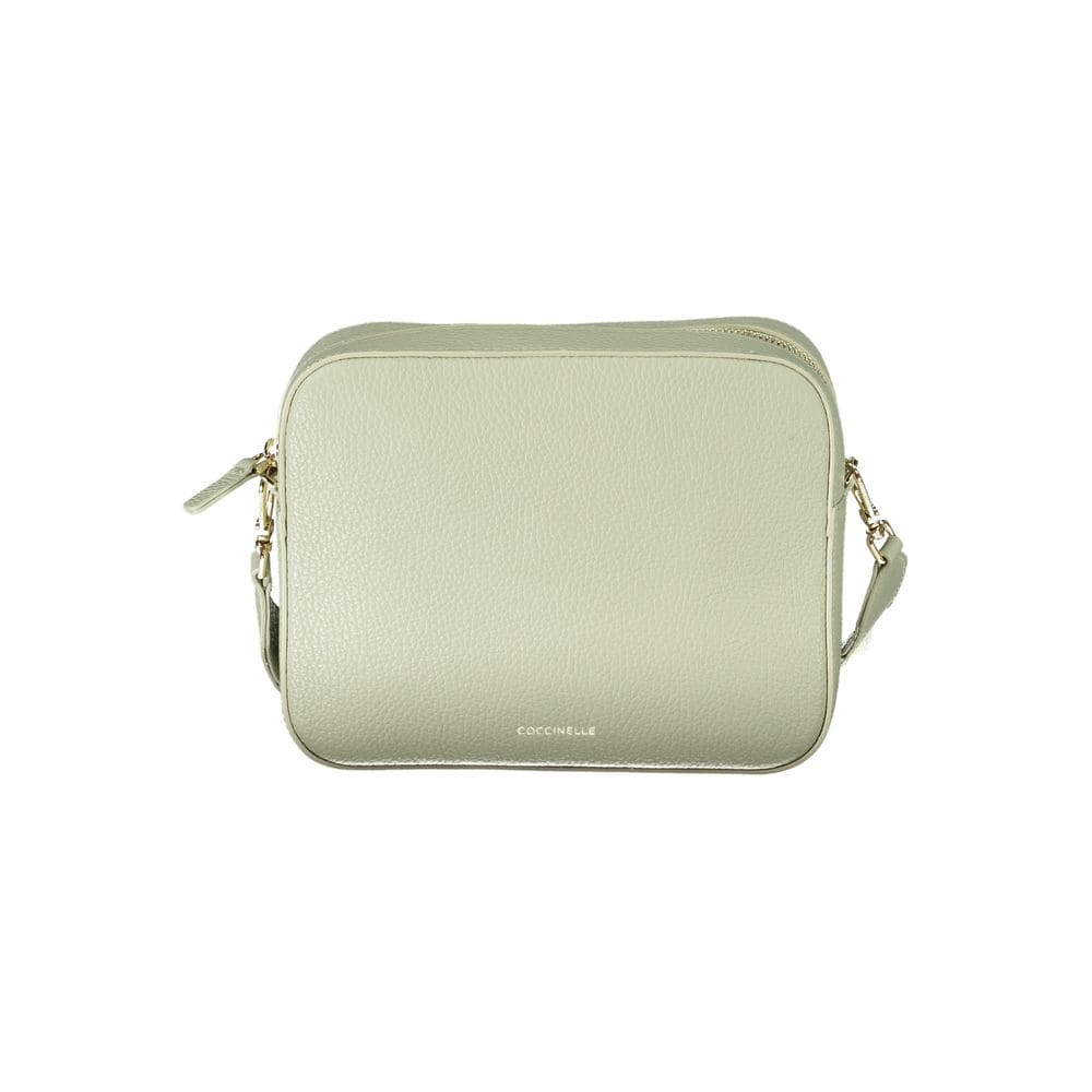 Bolso de mano de piel verde Coccinelle