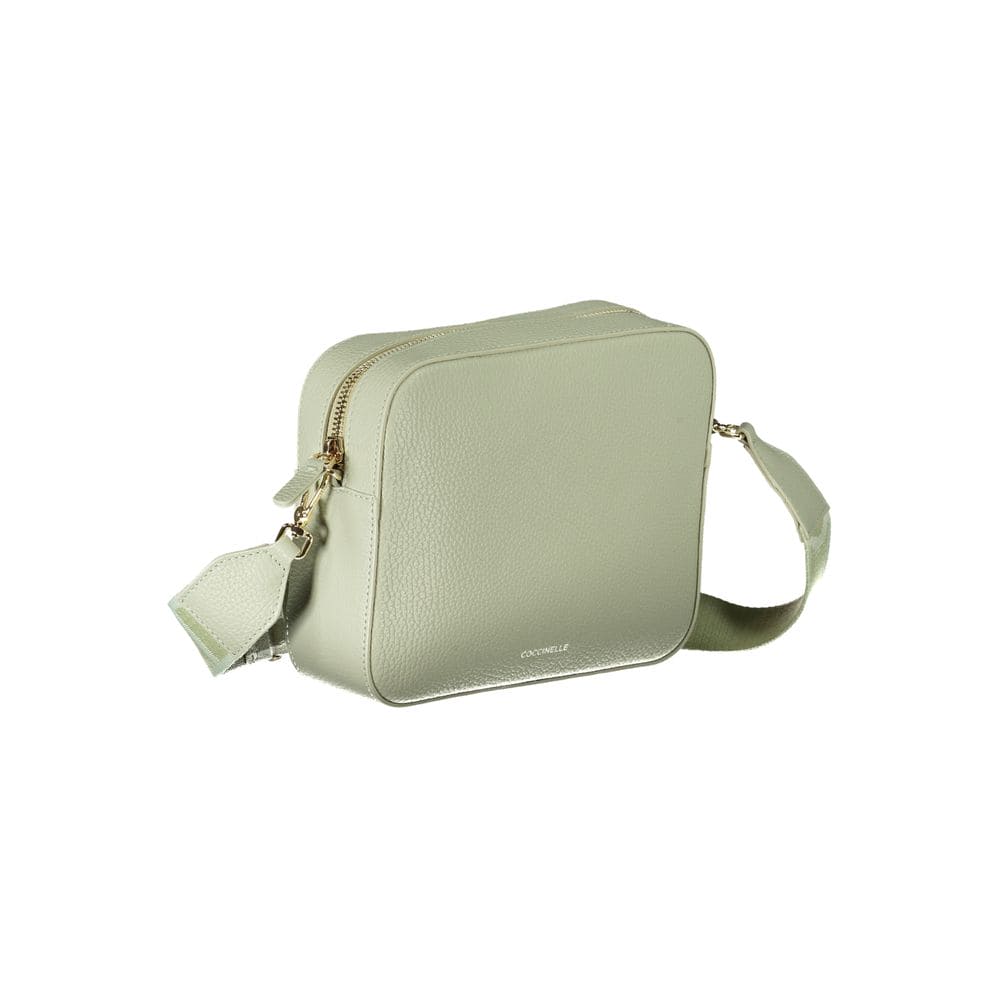 Bolso de mano de piel verde Coccinelle