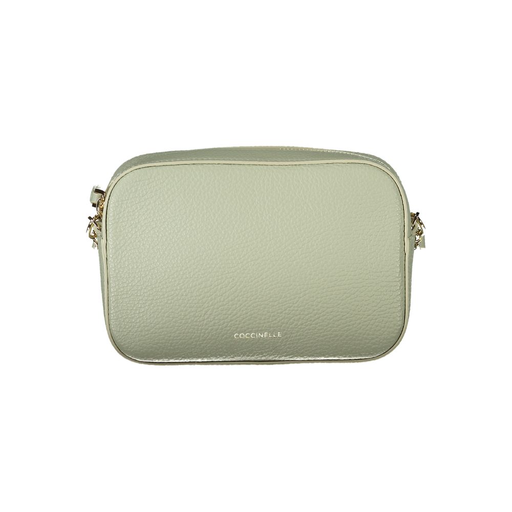 Bolso de mano de piel verde Coccinelle