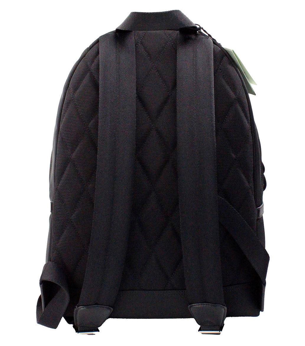 Sac à dos en nylon noir avec tampon de marque Burberry Abbeydale