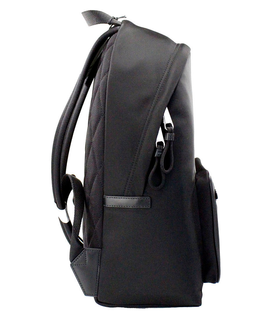 Mochila de nailon negra con sello de la marca Abbeydale de Burberry