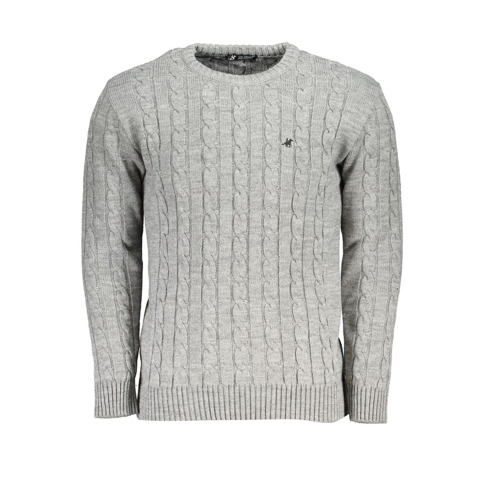 Pull en tissu gris US Grand Polo