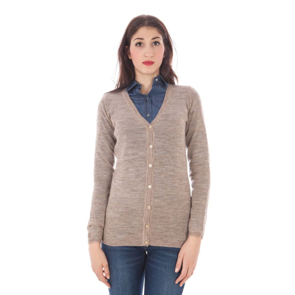 Pull en laine beige Fred Perry