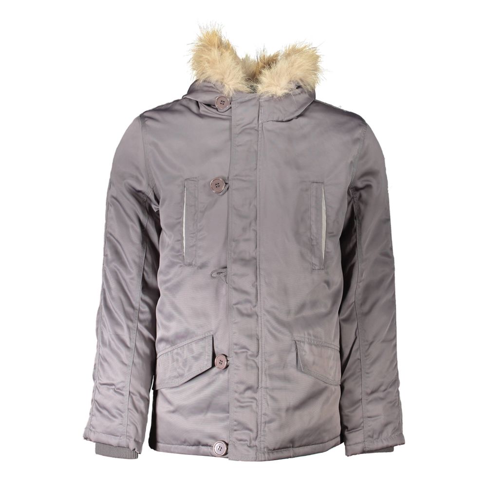 2 vestes et manteau spéciaux en polyester gris