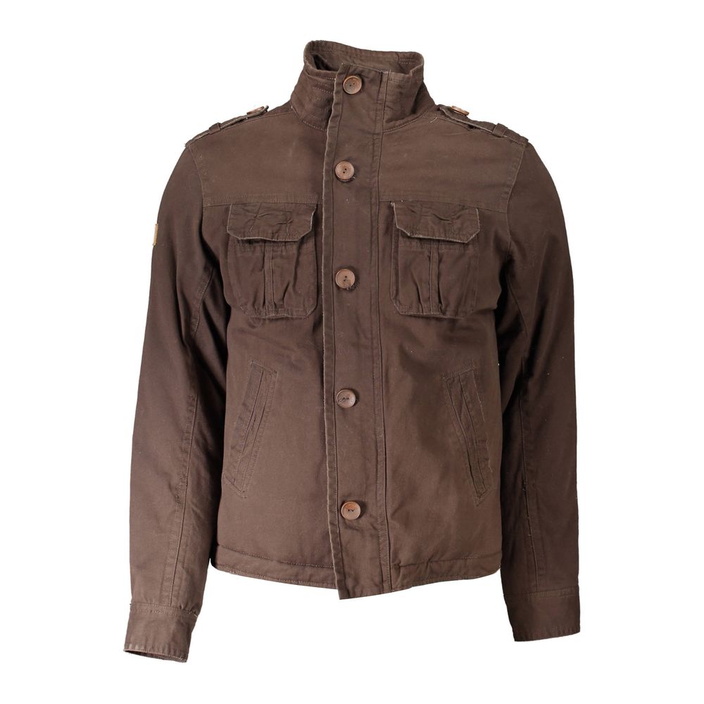 Chaqueta de poliéster marrón Eddy Wood