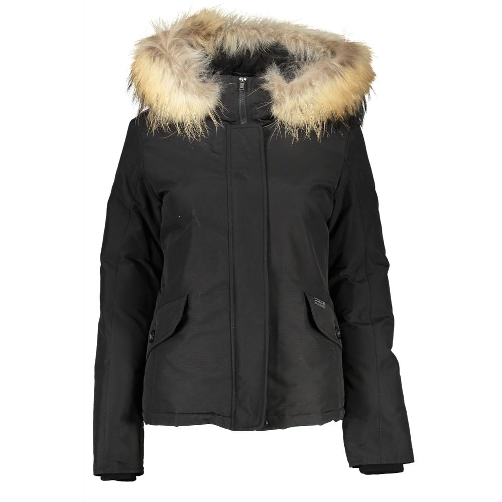 Chaquetas y abrigos de algodón negros de Woolrich