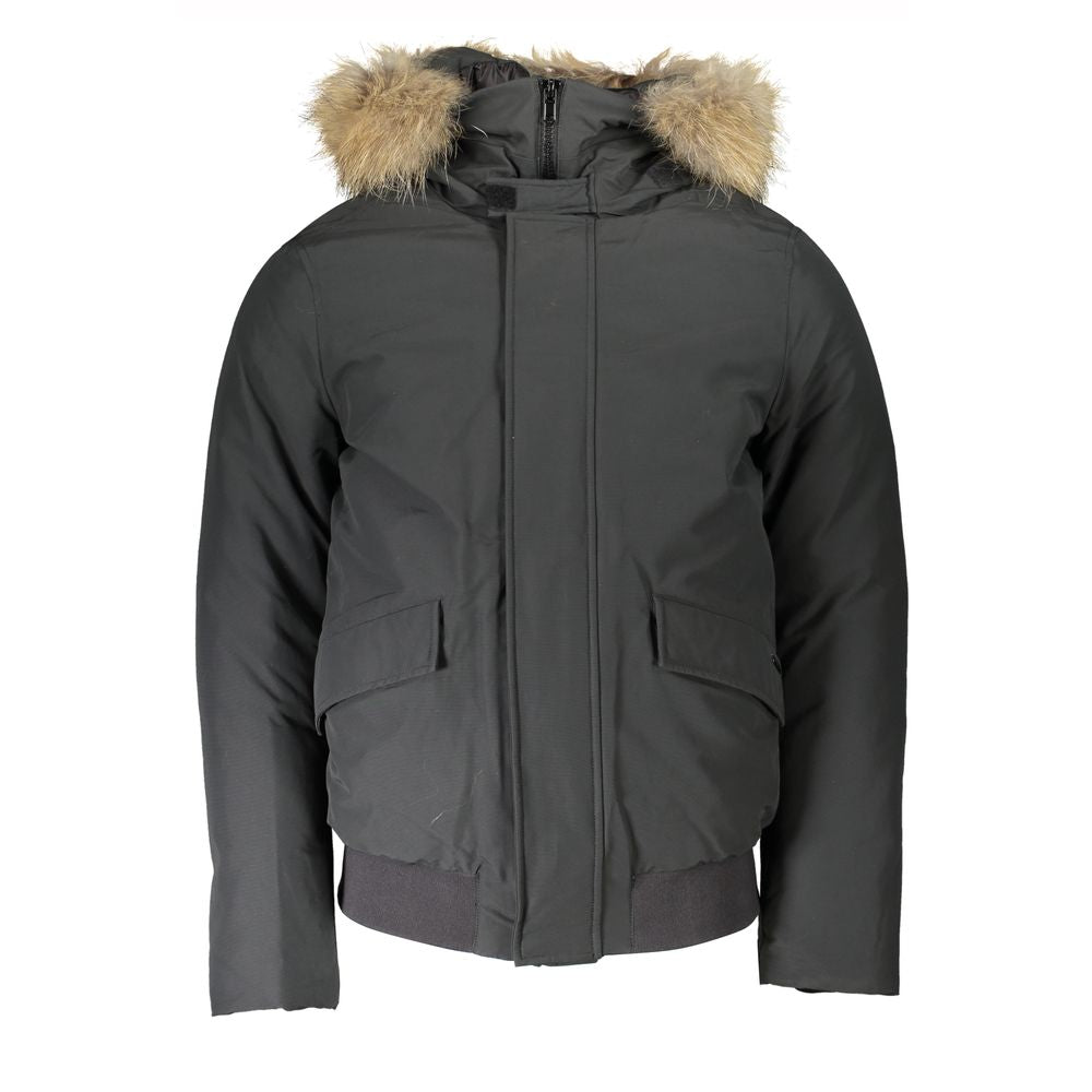 Chaqueta de algodón gris Woolrich