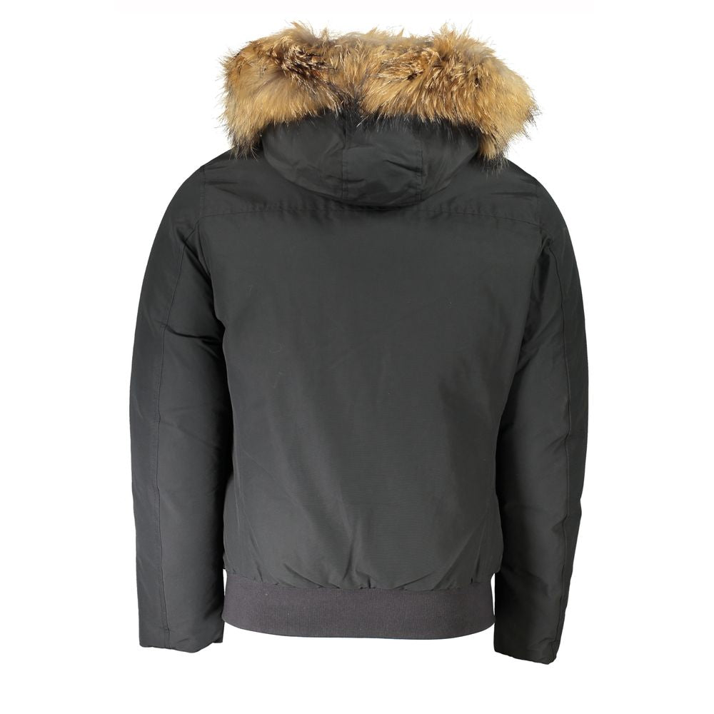 Chaqueta de algodón gris Woolrich