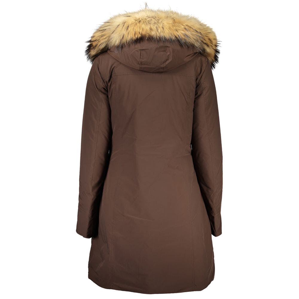 Woolrich Brown Cotton Jackets & Coat