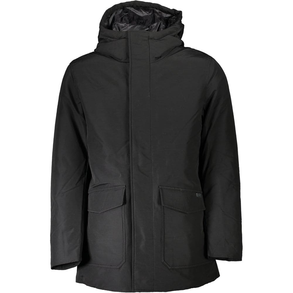 Chaqueta de algodón negra de Woolrich