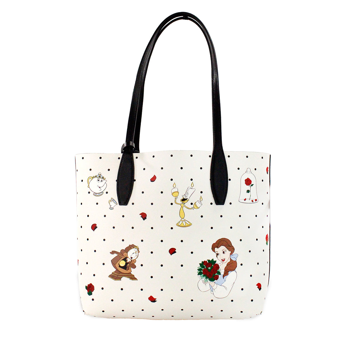 Sac à main fourre-tout réversible en cuir Kate Spade Disney La Belle et la Bête