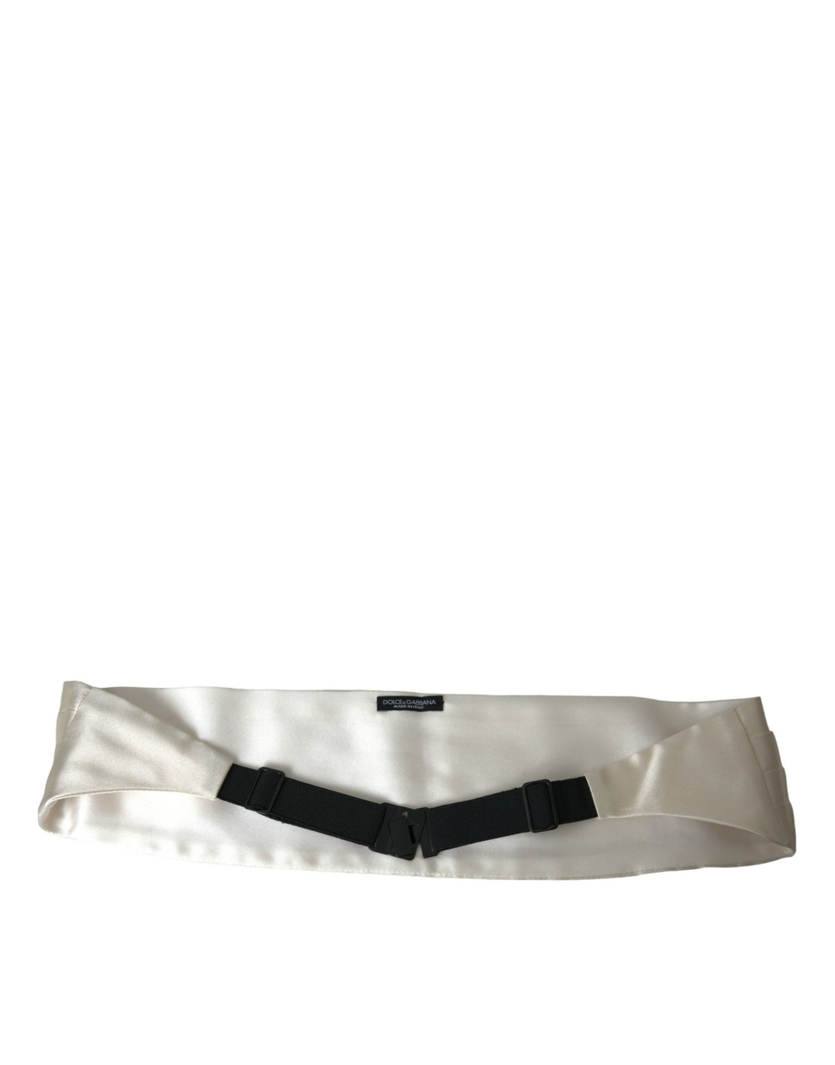 Ceinture large en soie blanche Dolce &amp; Gabbana pour homme