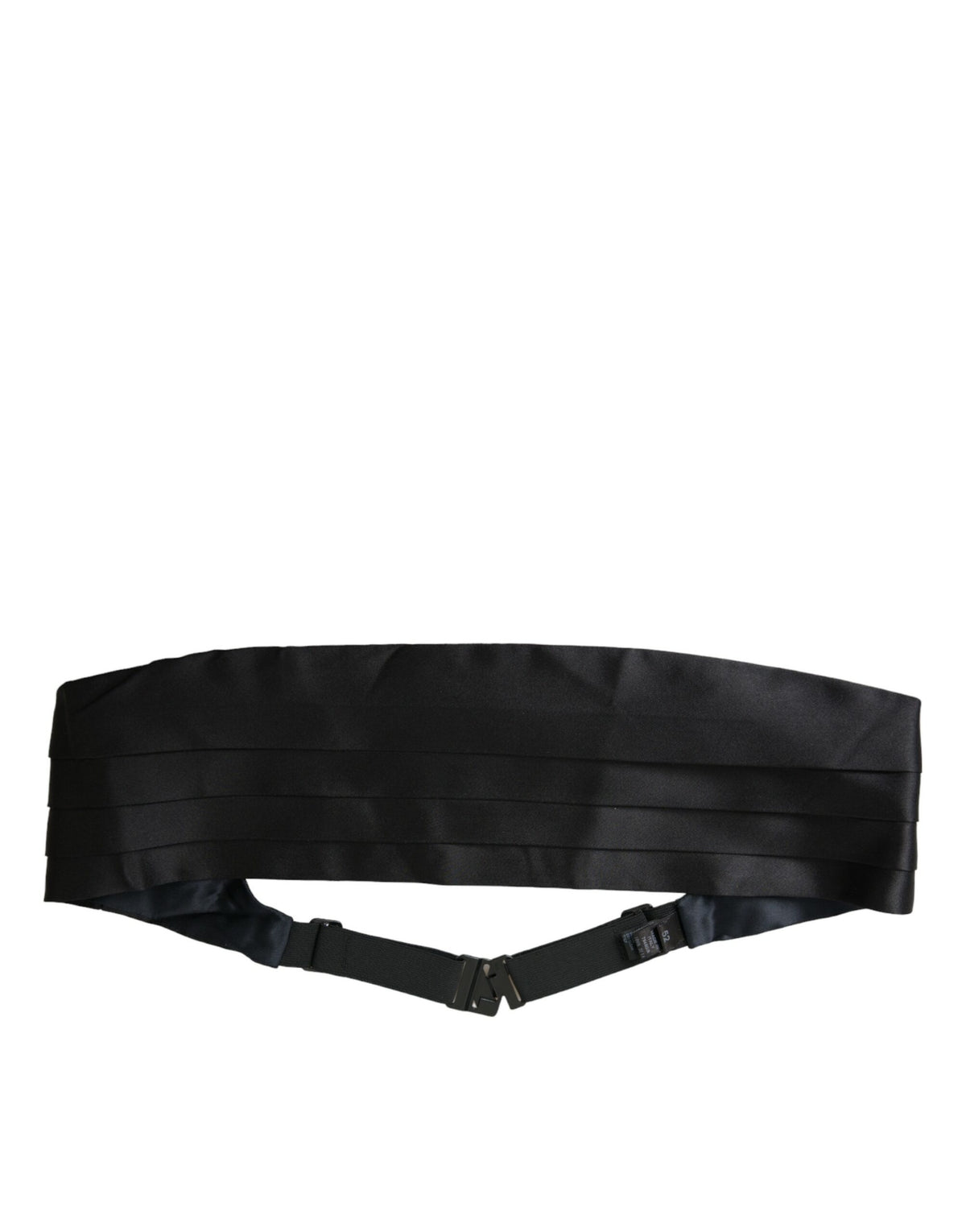 Ceinture large en soie noire Dolce &amp; Gabbana pour homme