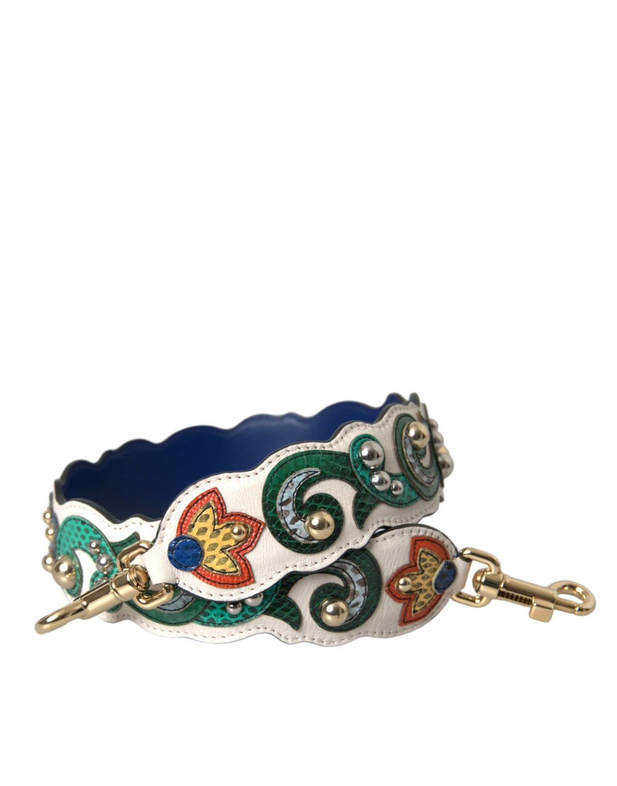 Ceinture accessoire pour sac à main en cuir blanc Dolce &amp; Gabbana