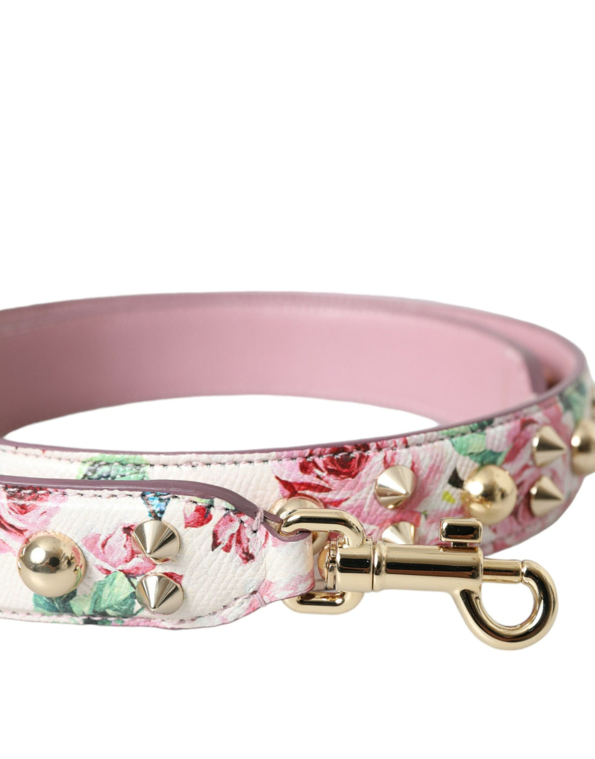 Correa para el hombro con accesorio para bolso con diseño floral en color rosa de Dolce &amp; Gabbana