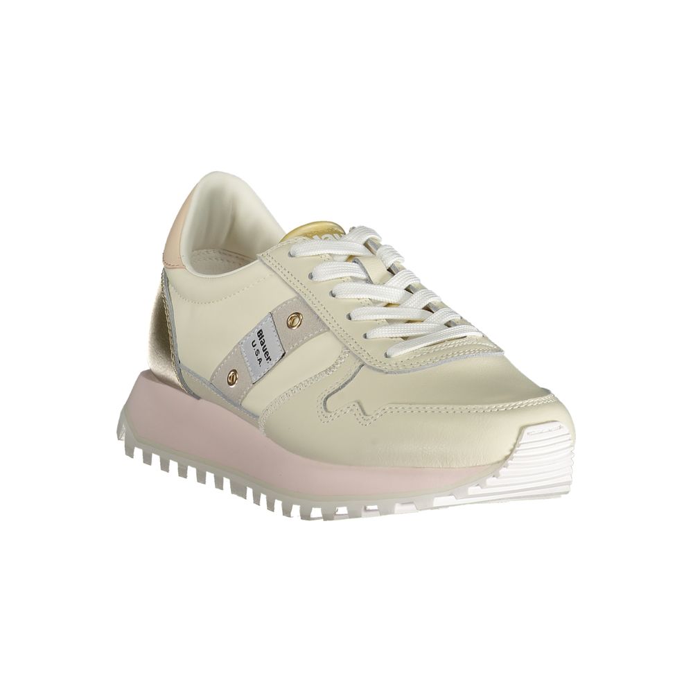 Zapatilla Blauer De Poliéster Beige