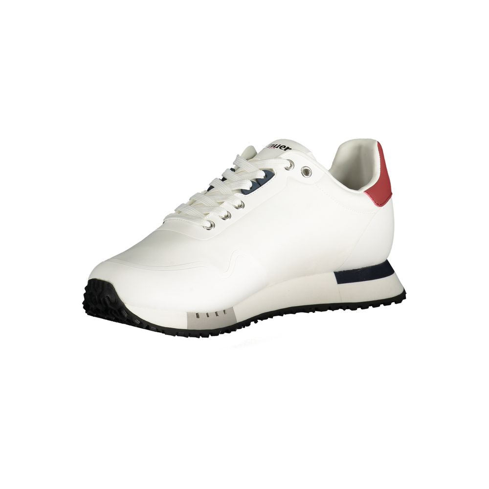 Baskets Blauer en polyester blanc