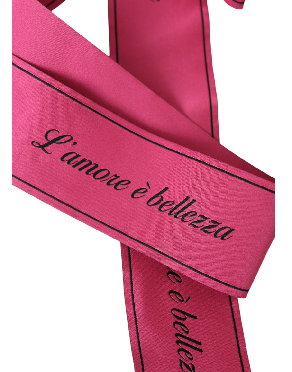 Dolce &amp; Gabbana Ceinture rose L'Amore E'Bellezza