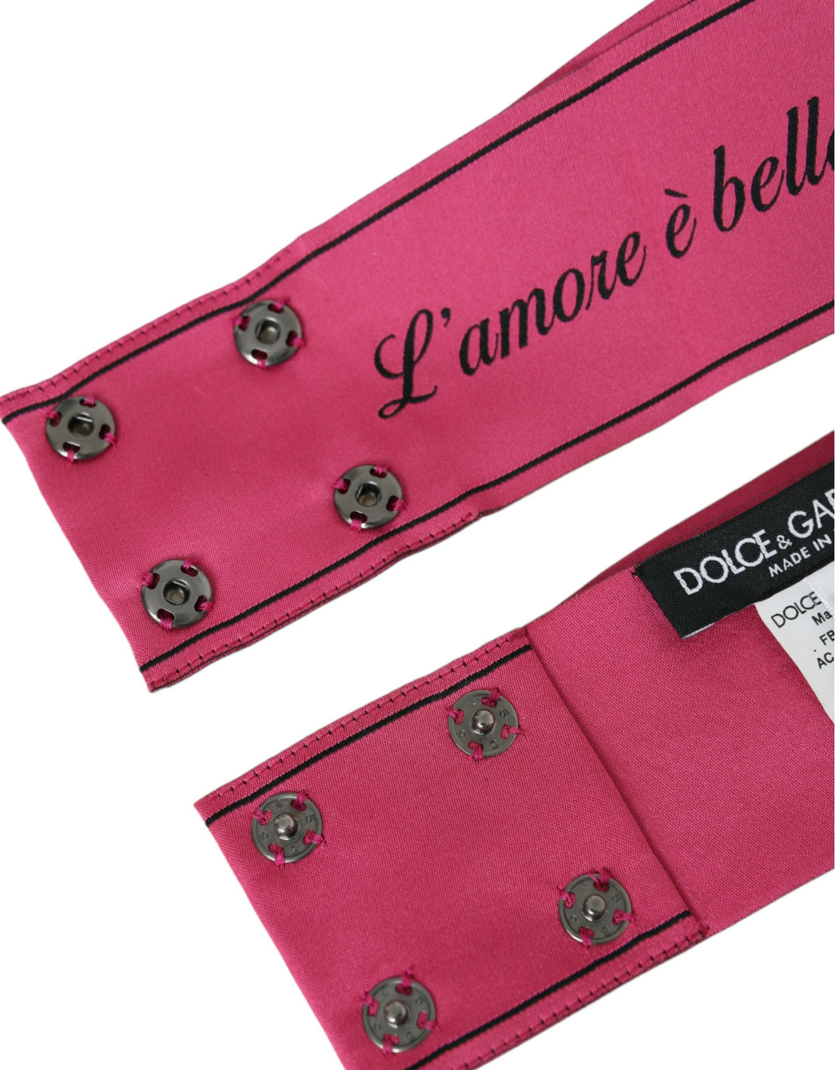 Dolce &amp; Gabbana Ceinture rose L'Amore E'Bellezza