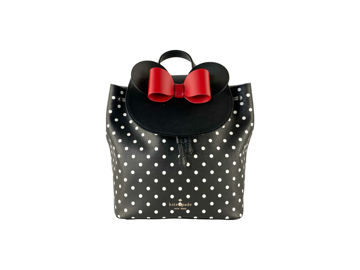 Sac à dos en cuir de taille moyenne Kate Spade Disney Minnie Mouse